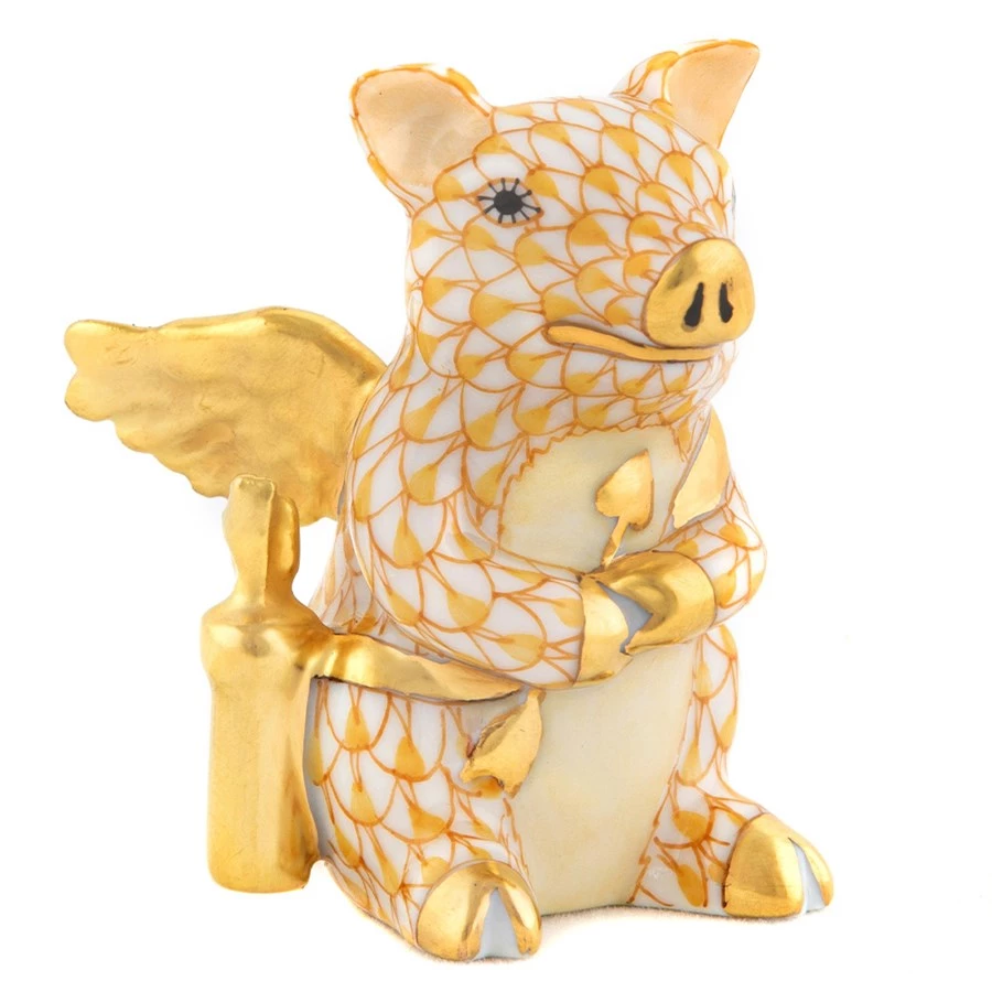 Herend Cupid Piggy 6 Herend Cupid Piggy - Image 4