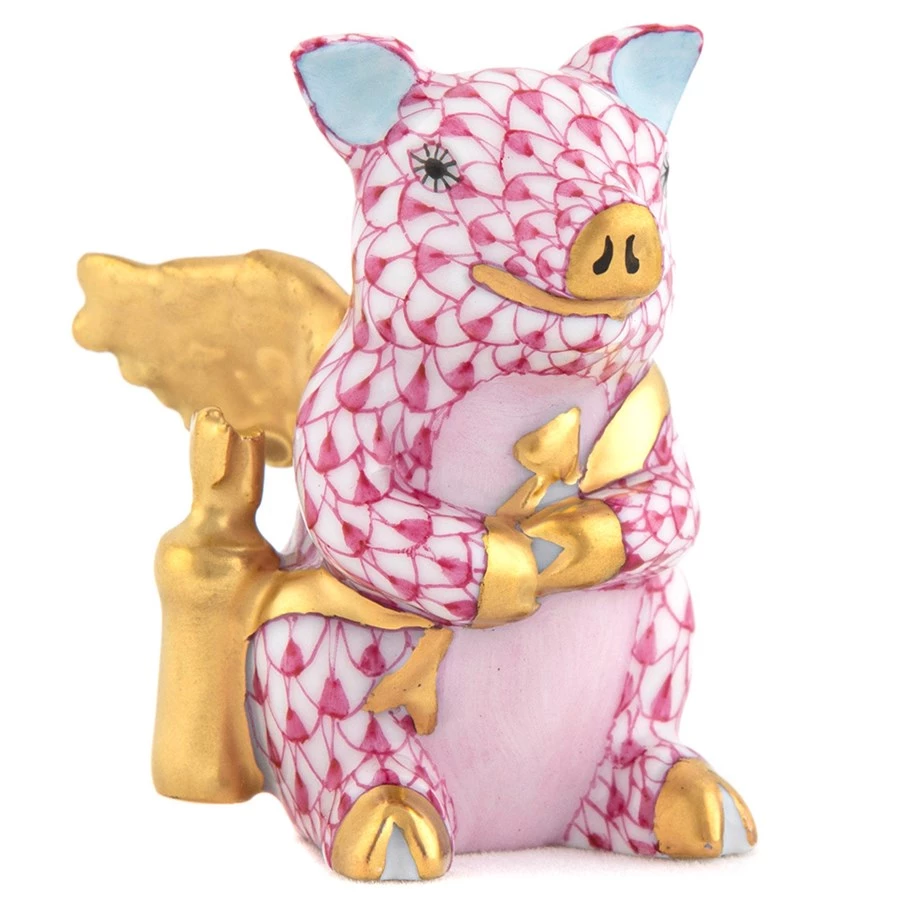 Herend Cupid Piggy 11 Herend Cupid Piggy - Image 9