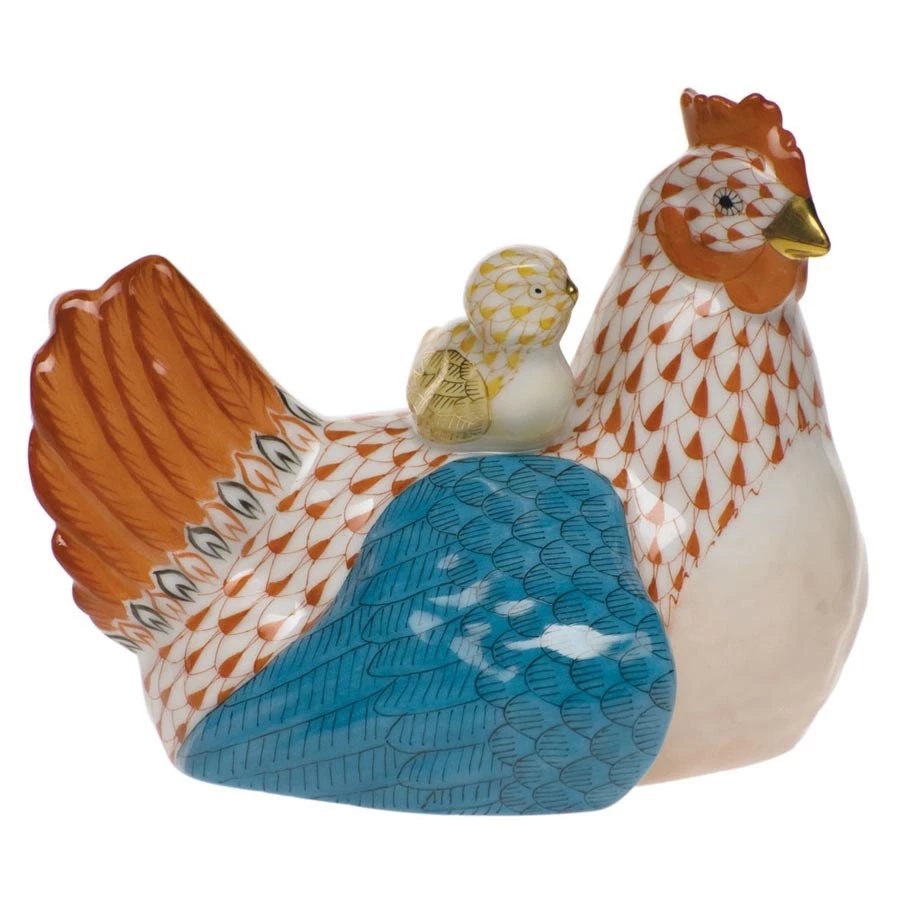 Herend Hen With 2 Chicks 6 Herend Hen With 2 Chicks - Image 4