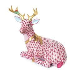 Herend Lying Christmas Deer -Collectibles Sales Store unnamed file 2414