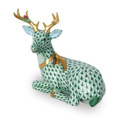 Herend Lying Christmas Deer -Collectibles Sales Store unnamed file 2417