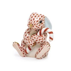 Herend Candy Cane Bunny