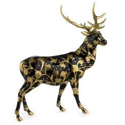 Herend Reserve Elk, Black & Gold