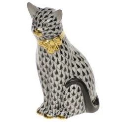 Herend Cat With Bow -Collectibles Sales Store unnamed file 2614
