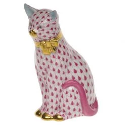 Herend Cat With Bow -Collectibles Sales Store unnamed file 2615