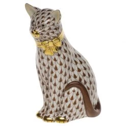 Herend Cat With Bow -Collectibles Sales Store unnamed file 2617