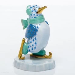 Herend Ice Skating Penguin