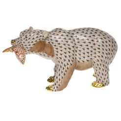 Herend Grizzly Bear With Fish -Collectibles Sales Store unnamed file 273