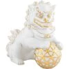 Herend Golden Edge Guardian Foo Dogs