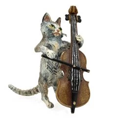 Scully & Scully Austrian Bronze Cat Orchestra -Collectibles Sales Store unnamed file 288
