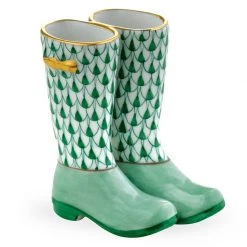 Herend Pair Of Rain Boots -Collectibles Sales Store unnamed file 2918