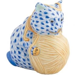 Herend Playful Kitten With Yarn -Collectibles Sales Store unnamed file 2945