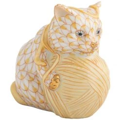 Herend Playful Kitten With Yarn -Collectibles Sales Store unnamed file 2947