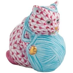 Herend Playful Kitten With Yarn -Collectibles Sales Store unnamed file 2949