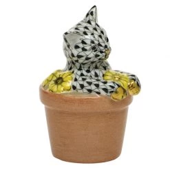 Herend Flower Pot Kitty -Collectibles Sales Store unnamed file 2957