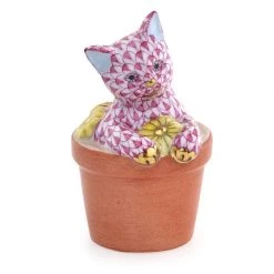 Herend Flower Pot Kitty -Collectibles Sales Store unnamed file 2958