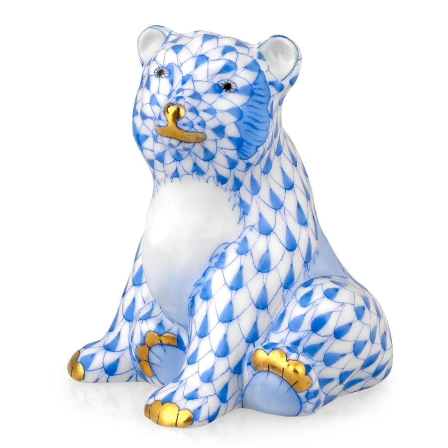 Herend Sitting Bear Cub 3 Herend Sitting Bear Cub