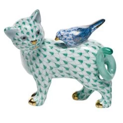 Herend Odd Couple Cat & Bird -Collectibles Sales Store unnamed file 3159