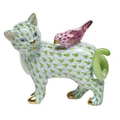 Herend Odd Couple Cat & Bird -Collectibles Sales Store unnamed file 3161