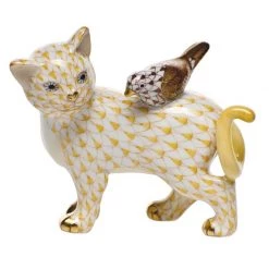 Herend Odd Couple Cat & Bird -Collectibles Sales Store unnamed file 3163