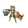 Scully & Scully Austrian Bronze Cat With Kitten & Flower Basket -Collectibles Sales Store unnamed file 317