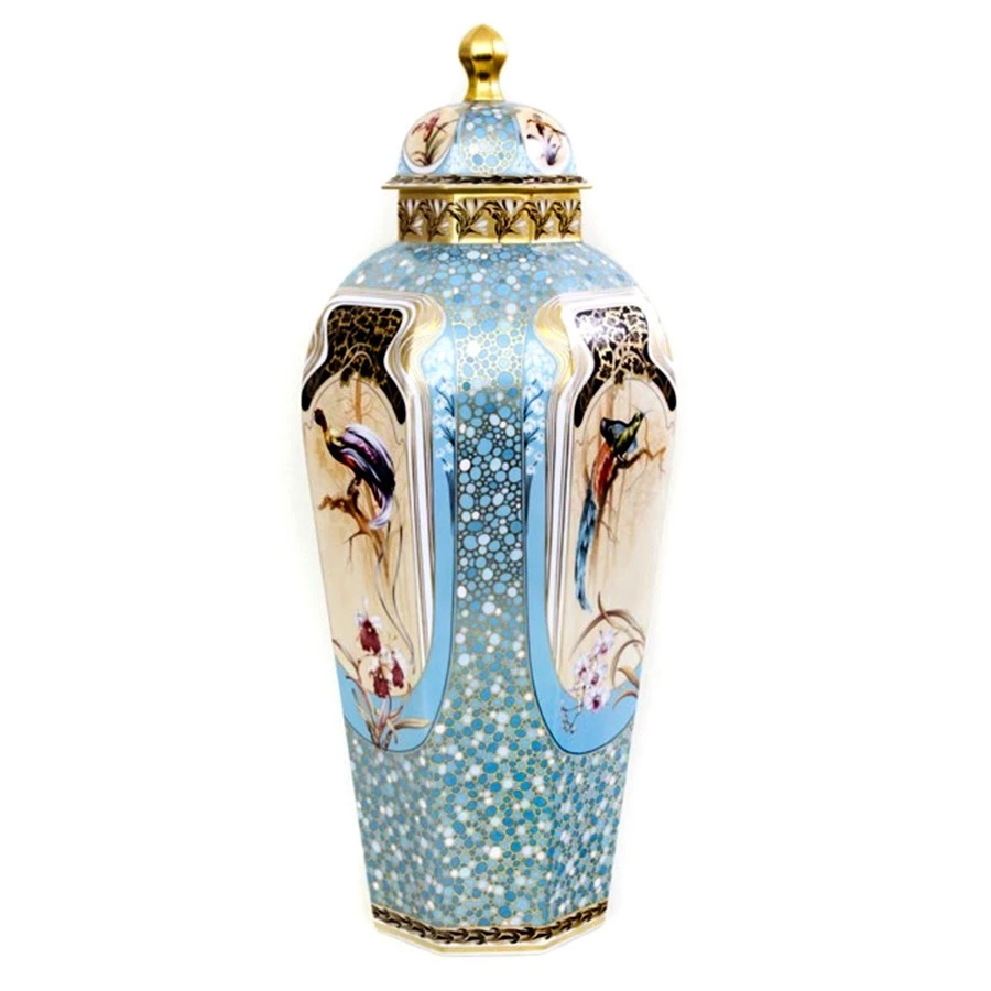 Herend Reserve Birds Of Paradise Vase 4 Herend Reserve Birds Of Paradise Vase - Image 2