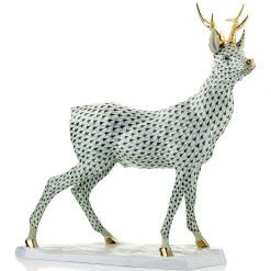 Herend Roe Buck, Forest Green