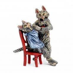 Scully & Scully Austrian Bronze Cat At The Barber