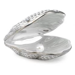 Herend Oyster With Pearl, Platinum