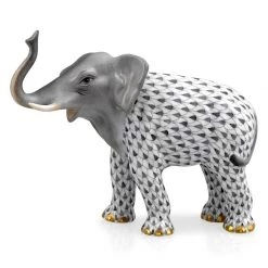 Herend Elephant Luck, Grey