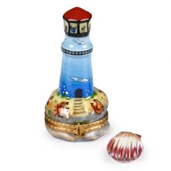 Scully & Scully Lighthouse With Clam Limoges Box
