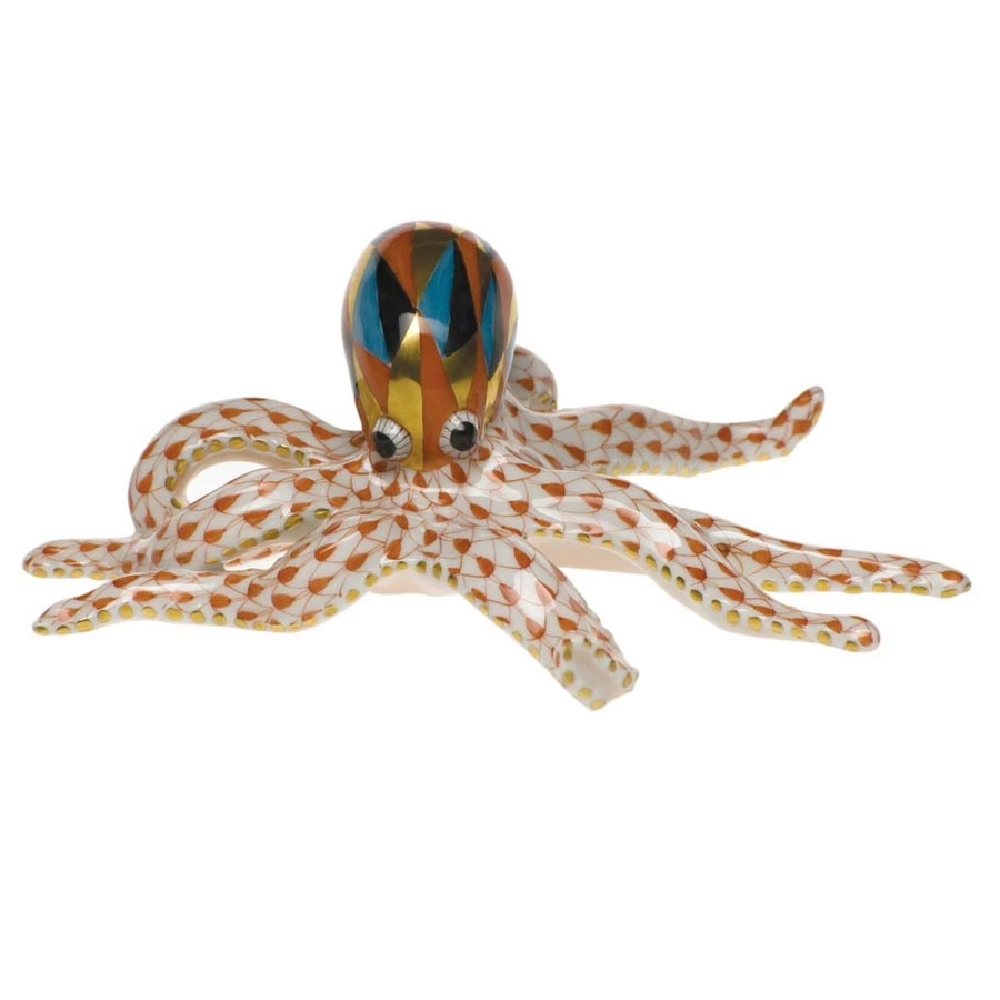 Herend Octopus Figurine 3 Herend Octopus Figurine