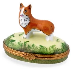 Scully & Scully Corgi Limoges Box