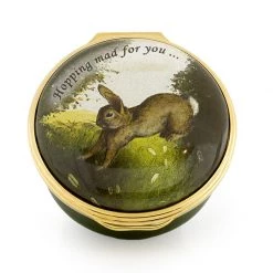 Halcyon Days Hopping Mad For You Enamel Box