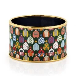 Halcyon Days Racing Silk Green Cuff
