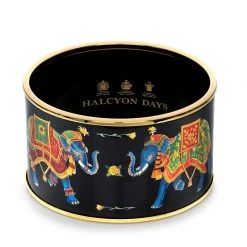 Halcyon Days Ceremonial Indian Elephant Cuff Bangle