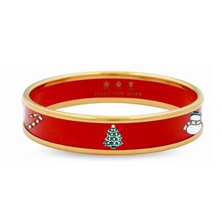 Halcyon Days Festive Fun Red Handpainted Bangles 3 Halcyon Days Festive Fun Red Handpainted Bangles