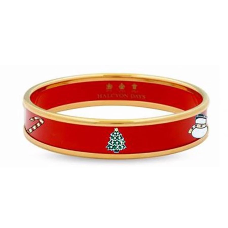 Halcyon Days Festive Fun Red Handpainted Bangles 4 Halcyon Days Festive Fun Red Handpainted Bangles - Image 2
