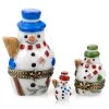 Scully & Scully Set Of Three Nesting Snowmen Limoges Box -Collectibles Sales Store unnamed file 381