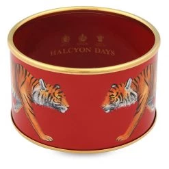 Halcyon Days Classic Red Tiger Cuff Bangle
