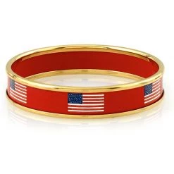 Halcyon Days Patriotic On Red Bangles -Collectibles Sales Store unnamed file 3827