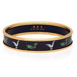 Halcyon Days Dove Of Peace On Navy Bangles
