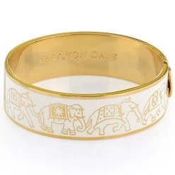 Halcyon Days Elephant Parade Hinged Bangle