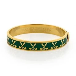 Halcyon Days Golf Hinged Bangles