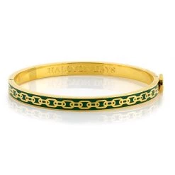 Halcyon Days Skinny Chain Enamel Hinged Bangles -Collectibles Sales Store unnamed file 3895