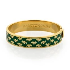 Halcyon Days Bee Sparkle Hinged Bangles