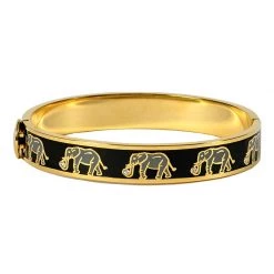 Halcyon Days Elephant Hinged Bangles