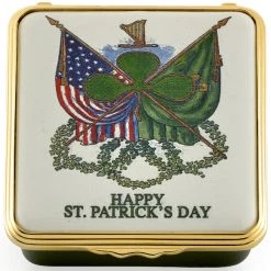 Halcyon Days St. Patrick's Day Enamel Box