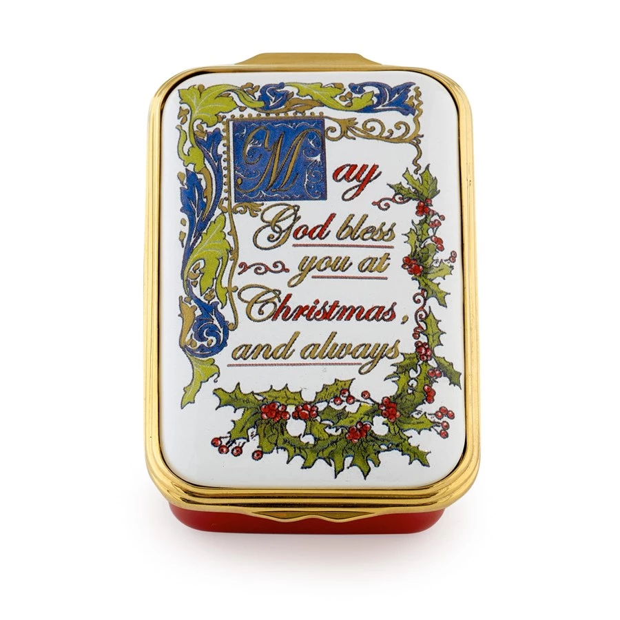 Halcyon Days Christmas Blessings Enamel Box 4 Halcyon Days Christmas Blessings Enamel Box - Image 2