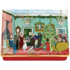 Halcyon Days Nutcracker Party Scene Enamel Box